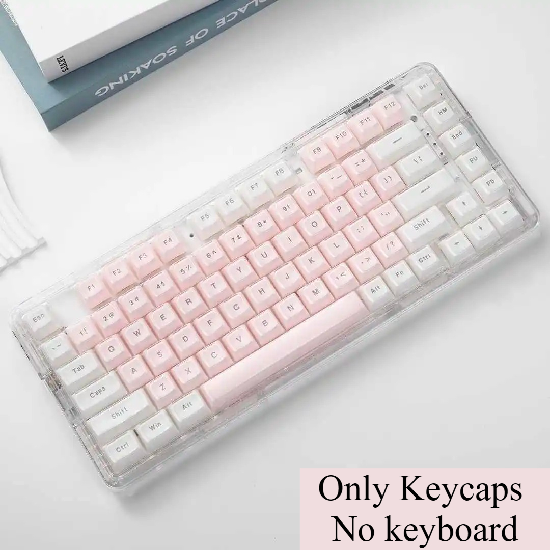 Crystal Transparent Keycaps Pi - đánh giá và giá Pc Gaming Pink