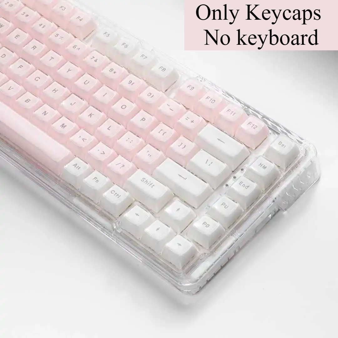 Crystal Transparent Keycaps Pi - đánh giá và giá Pc Gaming Pink