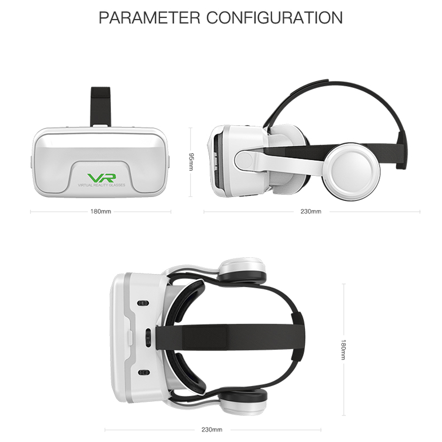 VR Shinecon 10.0 Helmet 3D Gla - đánh giá và giá Vr Headset Pc