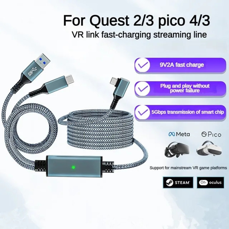 Link Cable 5M VR Headset Data  - đánh giá và giá Vr Headset Pc