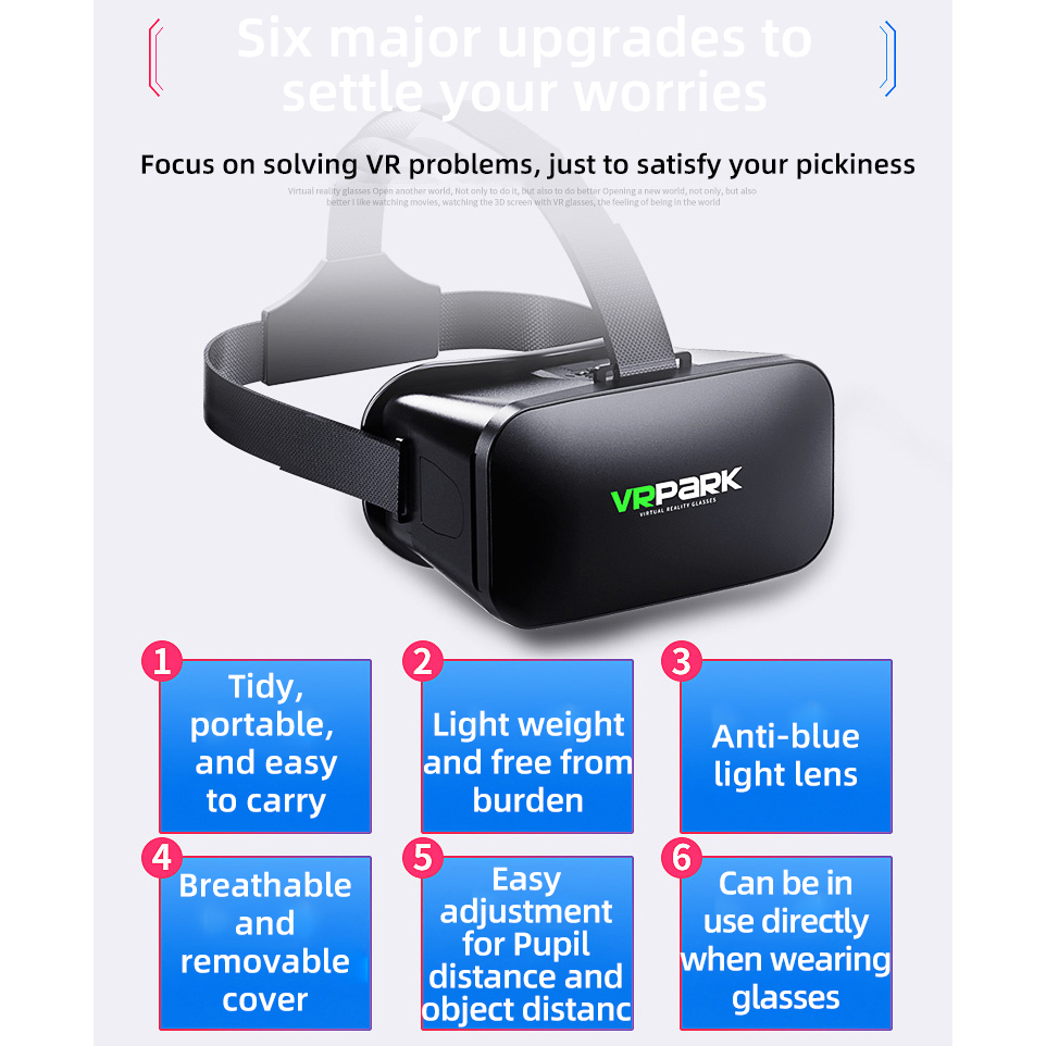 Virtual Reality Helmet VR Glas - đánh giá và giá Vr Headset Pc