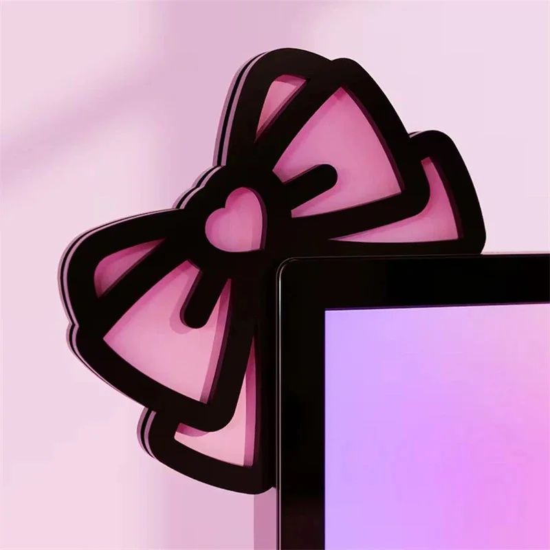 Kawaii Pink Acrylic Bow Monito - đánh giá và giá Pc Gaming Pink