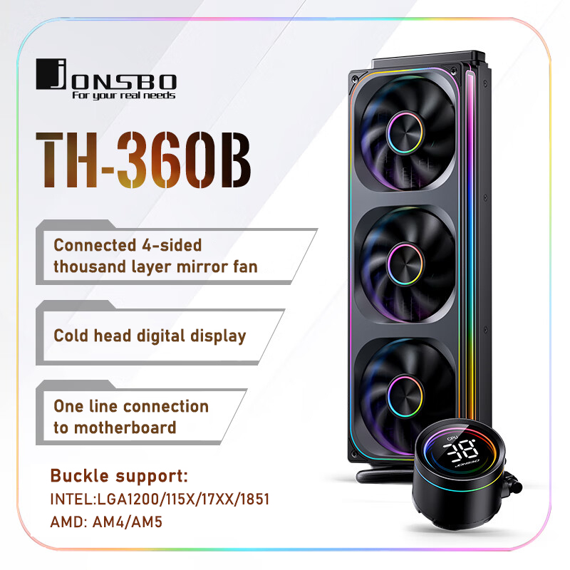 Jonsbo TH-360 AIO CPU Liquid C - đánh giá và giá Pc Water Cooling