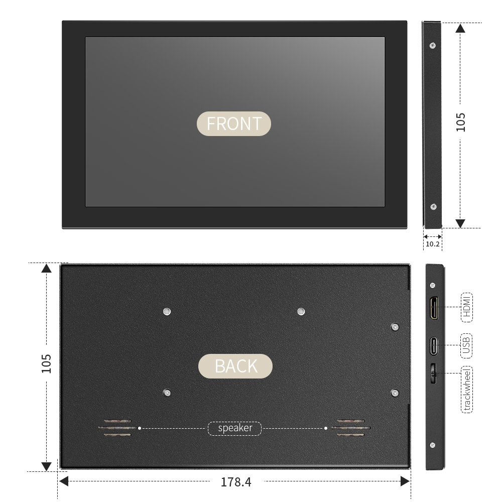 7-Inch LCD Touch Screen Panel  - đánh giá và giá Pc Gaming Fullset