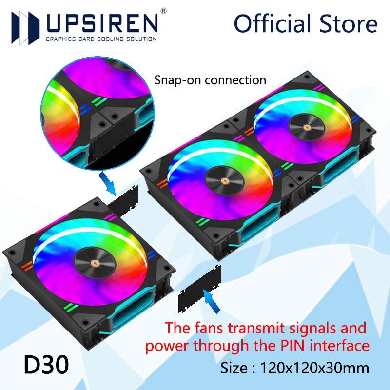 UPSIREN D30 120X120X30mm Compu - đánh giá và giá Pc Water Cooling